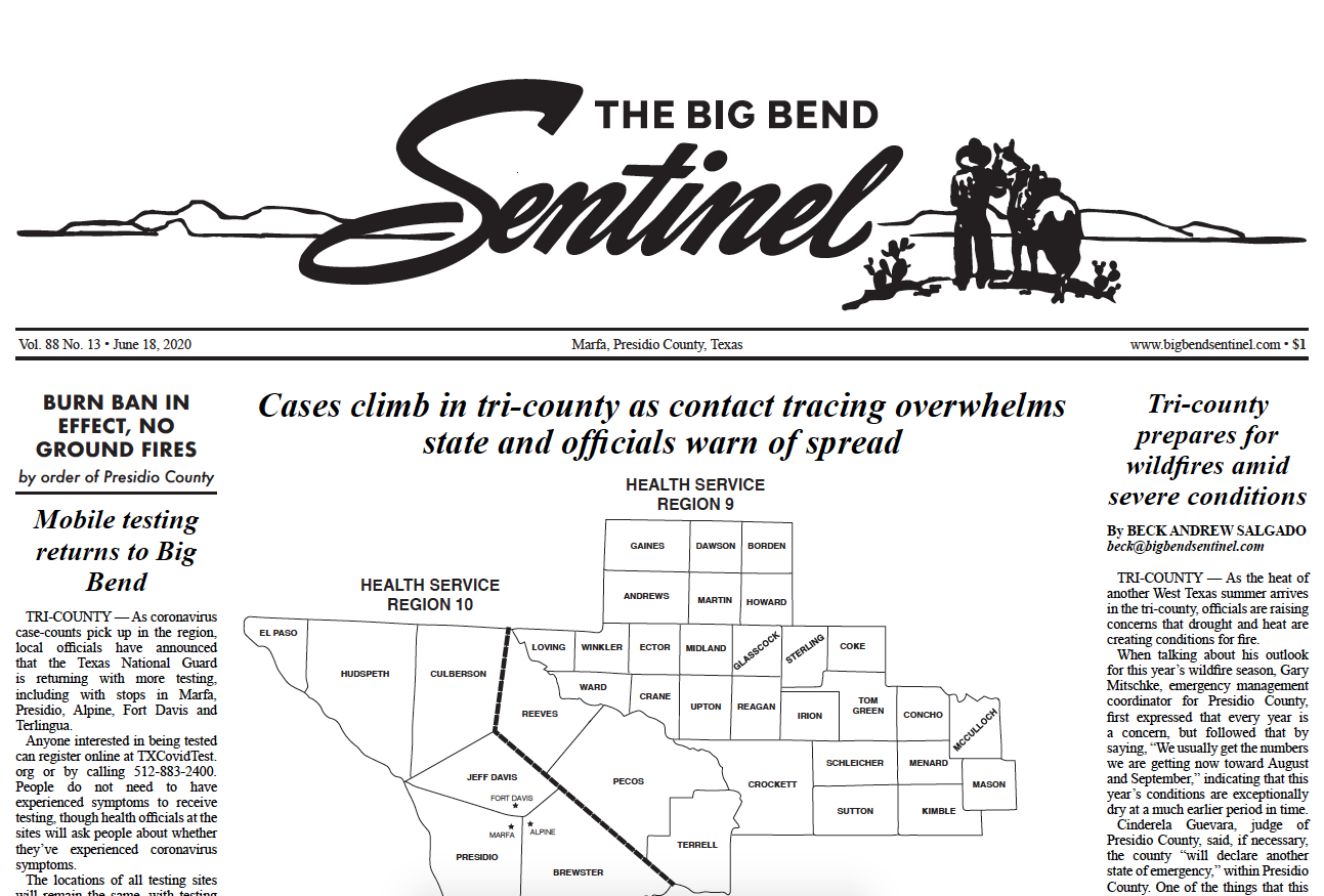 The Big Bend Sentinel News from Marfa since 1926