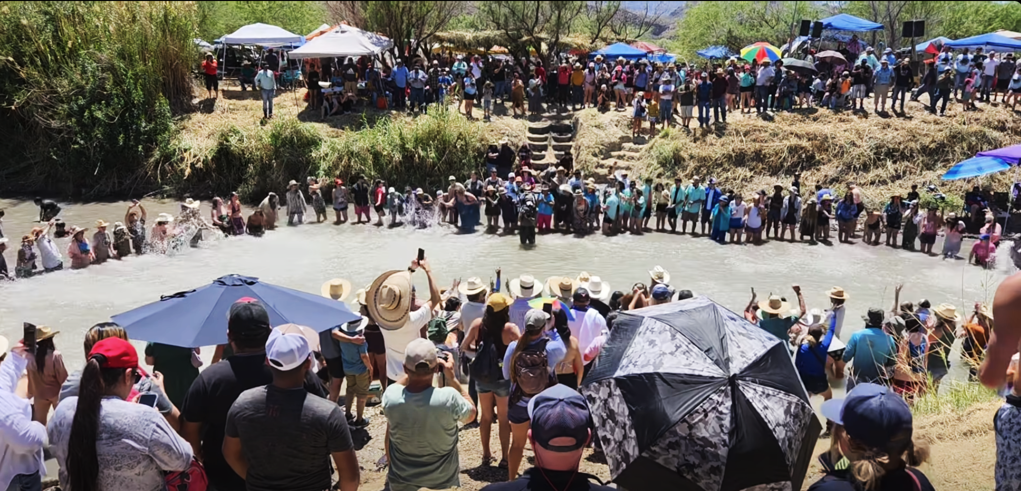 As border wall looms, locals make a splash at Voices from Both Sides