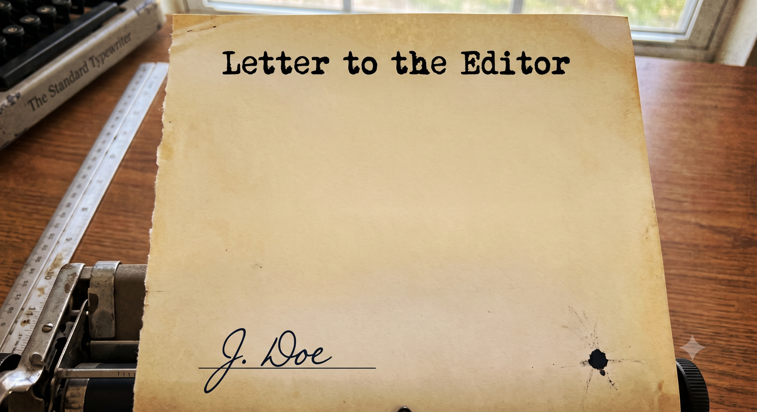Alphabet Work Sign Letters to the editor: October 15, 2026 – Big Bend Sentinel