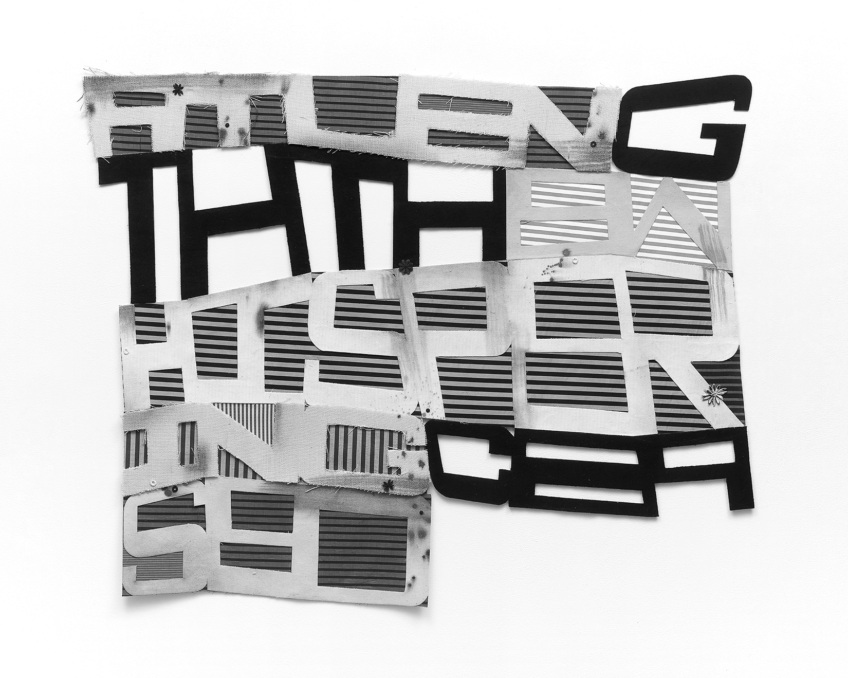 Herritt draws from Charles Dickens for fabric, paper installations